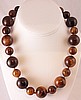 BN46 chocolate sundae bakelite bead necklace